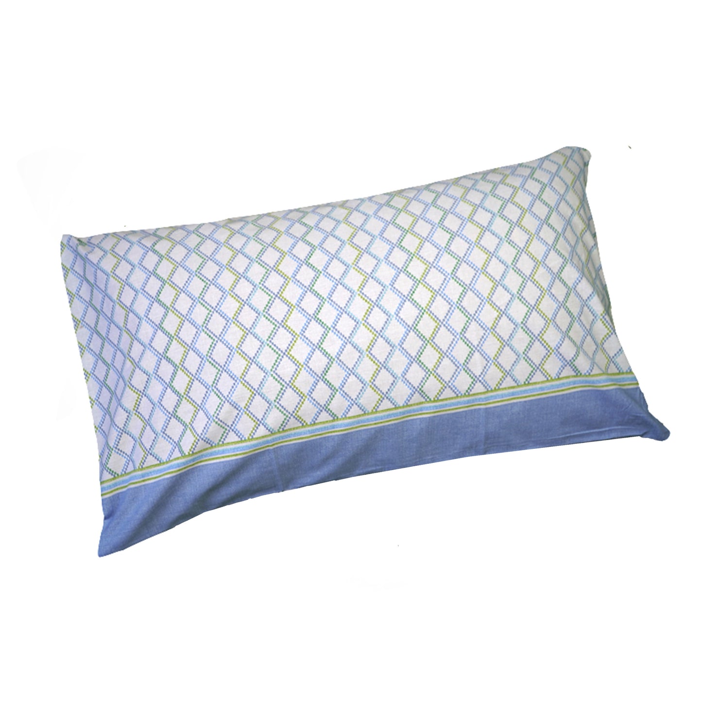 Completo letto matrimoniale greca blu